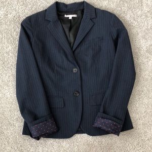 Gap navy pinstripe blazer.
